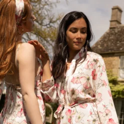 Bertioli By Thyme Silk Dress In Pink Rose Silkwear