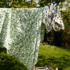 Bertioli By Thyme Hellebore Leaves Linen Table Cloth Table Linens 8 Bertioli By Thyme Hellebore Leaves Linen Table Cloth Table Linens