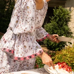 Flora Sardalos Womenswear Amargos Dress - Almond Blossom