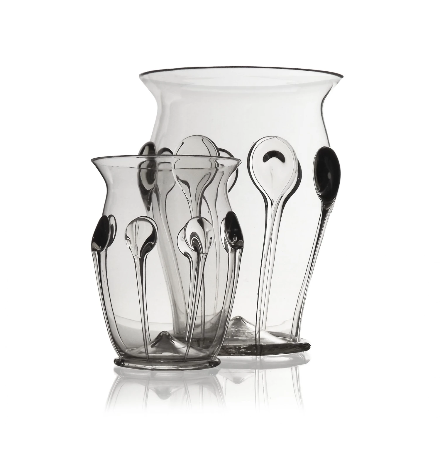 Thyme Glassware Dot Vase In Clear 4 Thyme Glassware Dot Vase In Clear