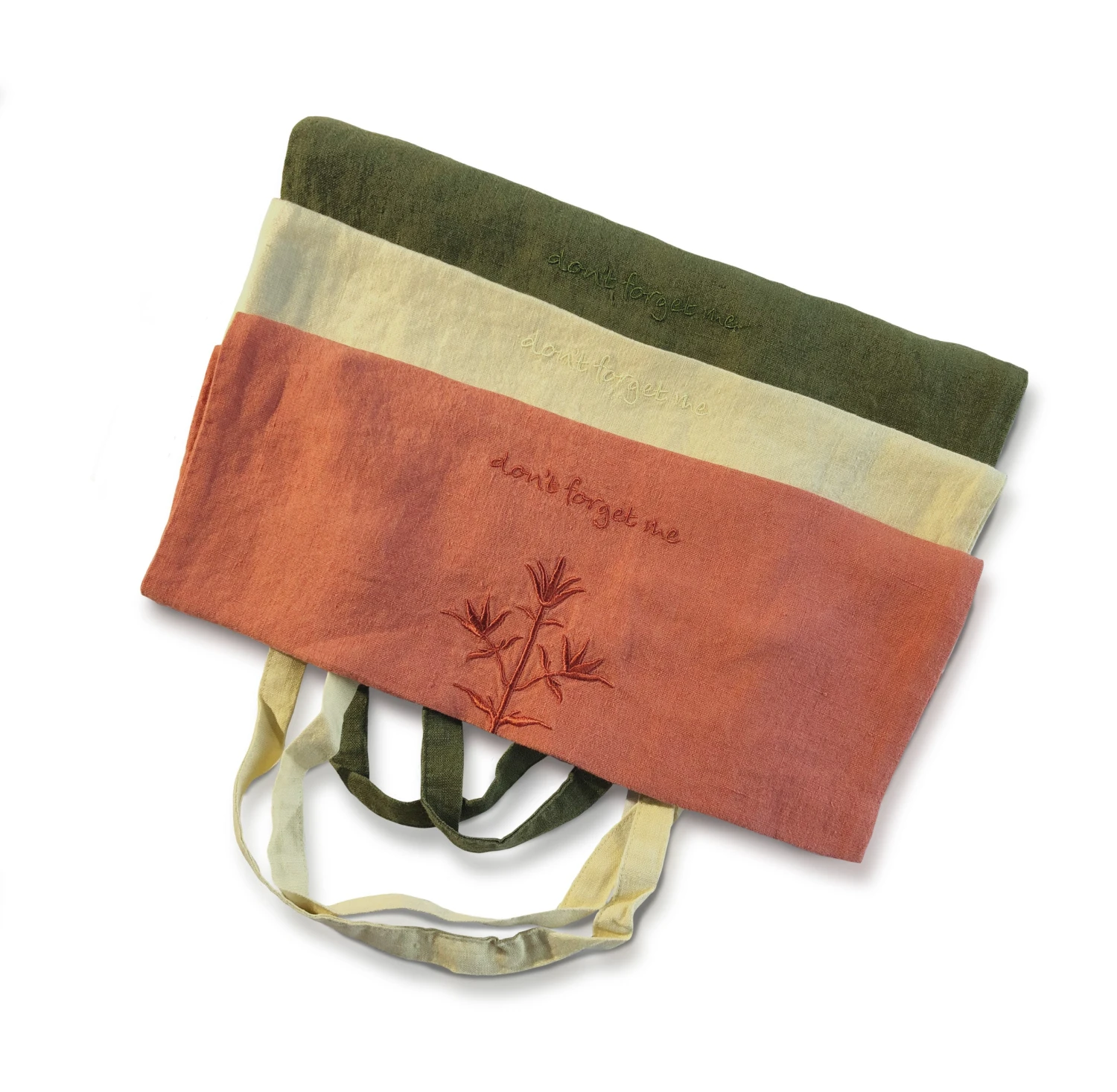 Bertioli By Thyme Embroidered Book Bag In Dark Green Bags & Baskets 4 Bertioli By Thyme Embroidered Book Bag In Dark Green Bags & Baskets