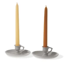 Gold And Black Candles Pair Of Beeswax Candles Candles And Candlesticks