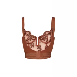 Coutille Scoop Back Bustini In Amaranth