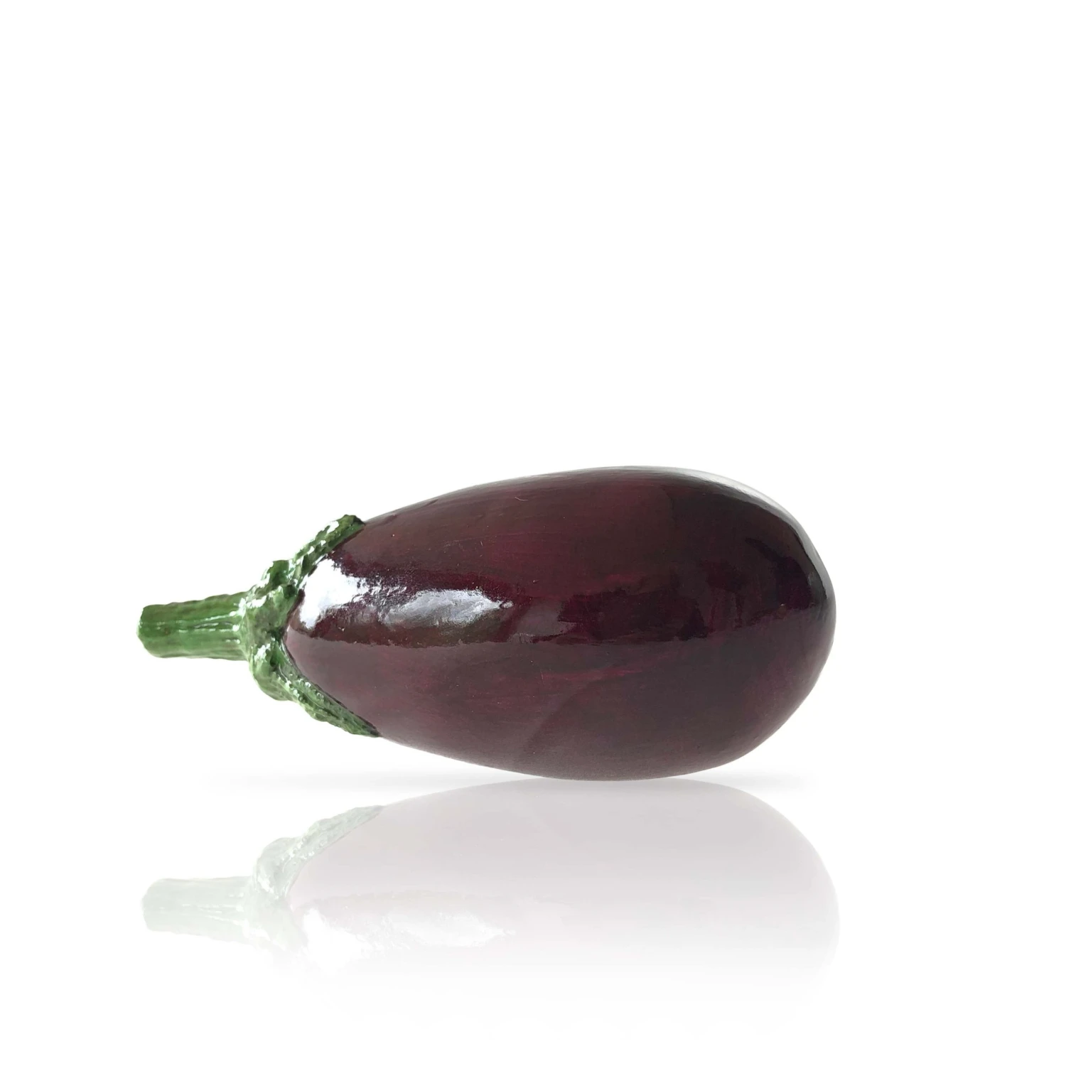 La Galine Ceramics Hand Painted Decorative Aubergine 3 La Galine Ceramics Hand Painted Decorative Aubergine