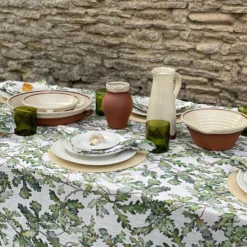 Salaheddin Recycled Water Glass- Olive