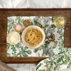 Bertioli By Thyme Table Linens Oak Leaf Linen Placemat