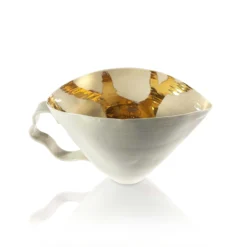 Thyme Ceramics Ceramic Jug With Gold Centre 9 Thyme Ceramics Ceramic Jug With Gold Centre