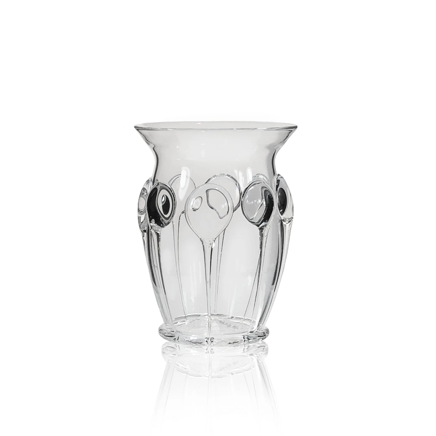 Thyme Glassware Dot Vase In Clear 3 Thyme Glassware Dot Vase In Clear
