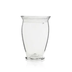 Thyme Spiral Line Glass Vase In Clear Glassware