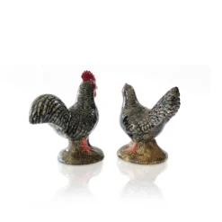 Quail Muran Hen & Cockerel Salt & Pepper Shakers