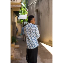 Wild Rose Menswear Block Printed Shirt-Ol-Tarakwa