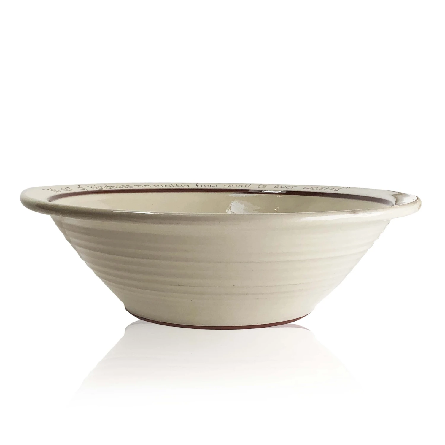 Thyme Farmhouse Bowl With Text In White 3 Thyme Farmhouse Bowl With Text In White
