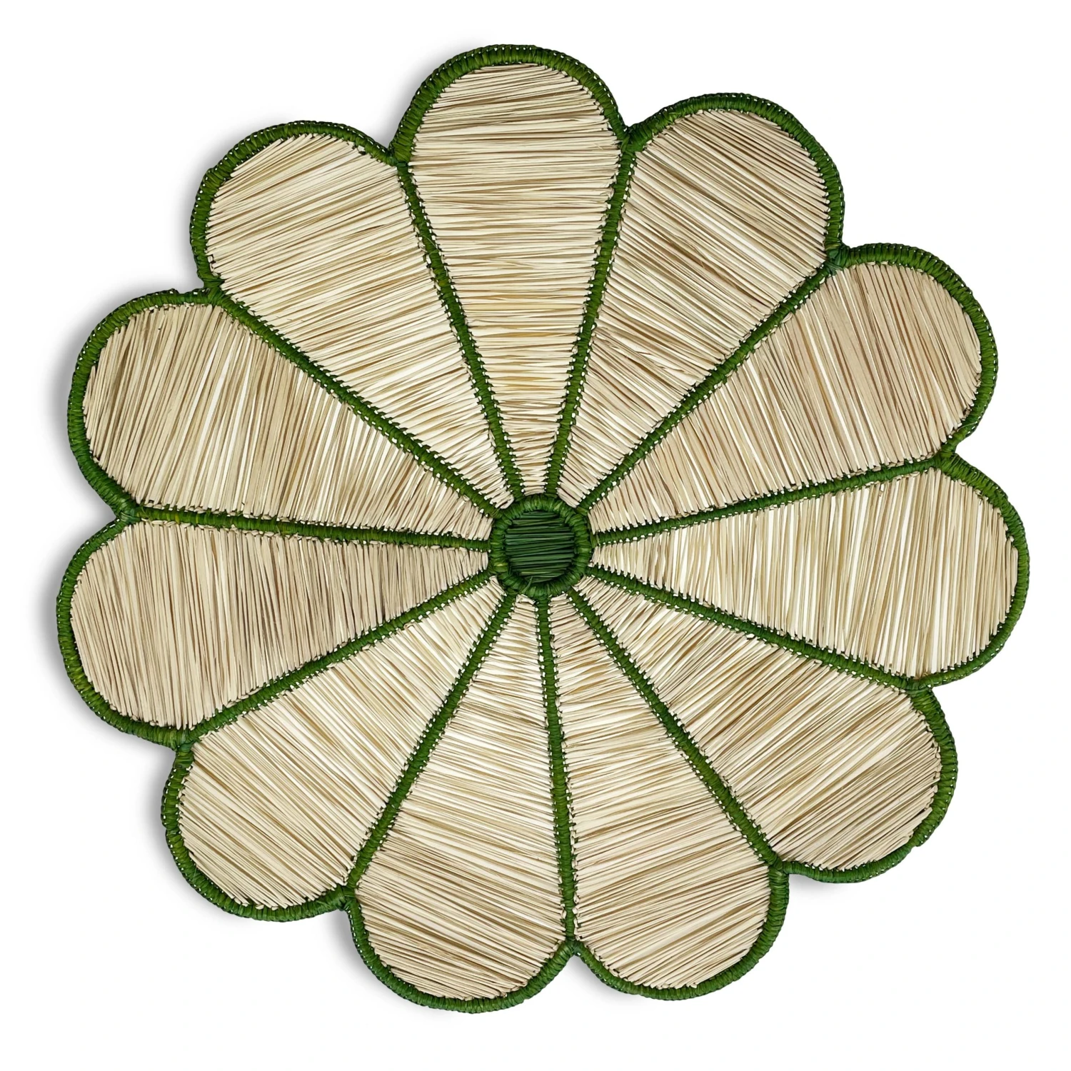 Colombia Collective Conchita Woven Placemat - Green Placemats 3 Colombia Collective Conchita Woven Placemat - Green Placemats