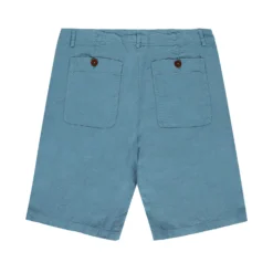 Love Brand Linen Shorts In French Blue