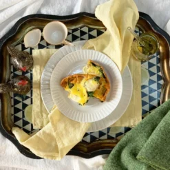 Bertioli By Thyme Table Linens French Vanilla Linen Placemat 9 Bertioli By Thyme Table Linens French Vanilla Linen Placemat