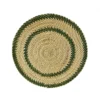 Mmaa Social Placemats Green & Natural Hand Woven Straw Placemat 2 Mmaa Social Placemats Green & Natural Hand Woven Straw Placemat