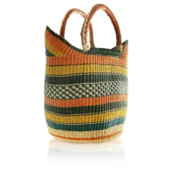 Mmaa Social Monica Hand Basket In Orange/Yellow/Blue