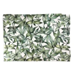 Bertioli By Thyme Hellebore Leaves Linen Placemat Table Linens