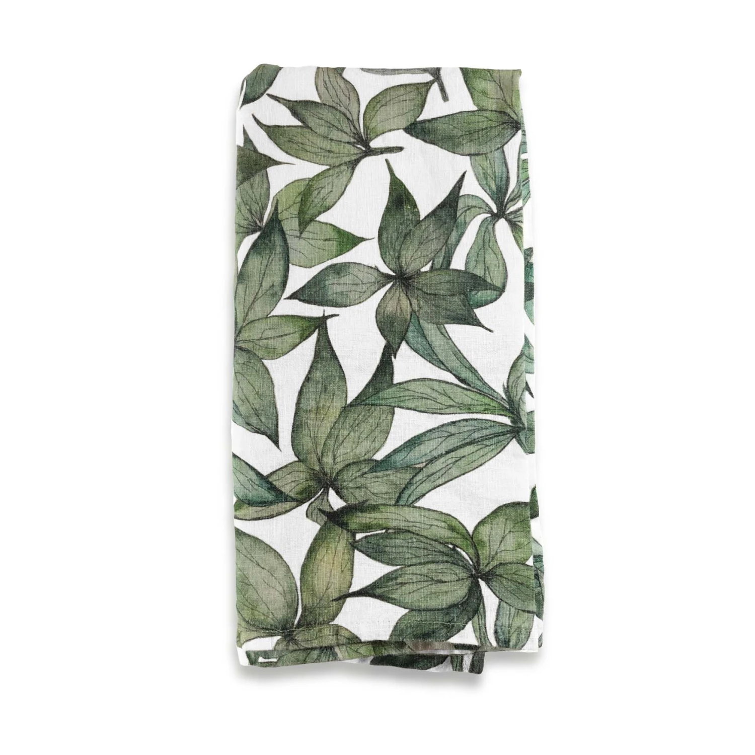 Bertioli By Thyme Table Linens Hellebore Leaves Linen Napkin 4 Bertioli By Thyme Table Linens Hellebore Leaves Linen Napkin