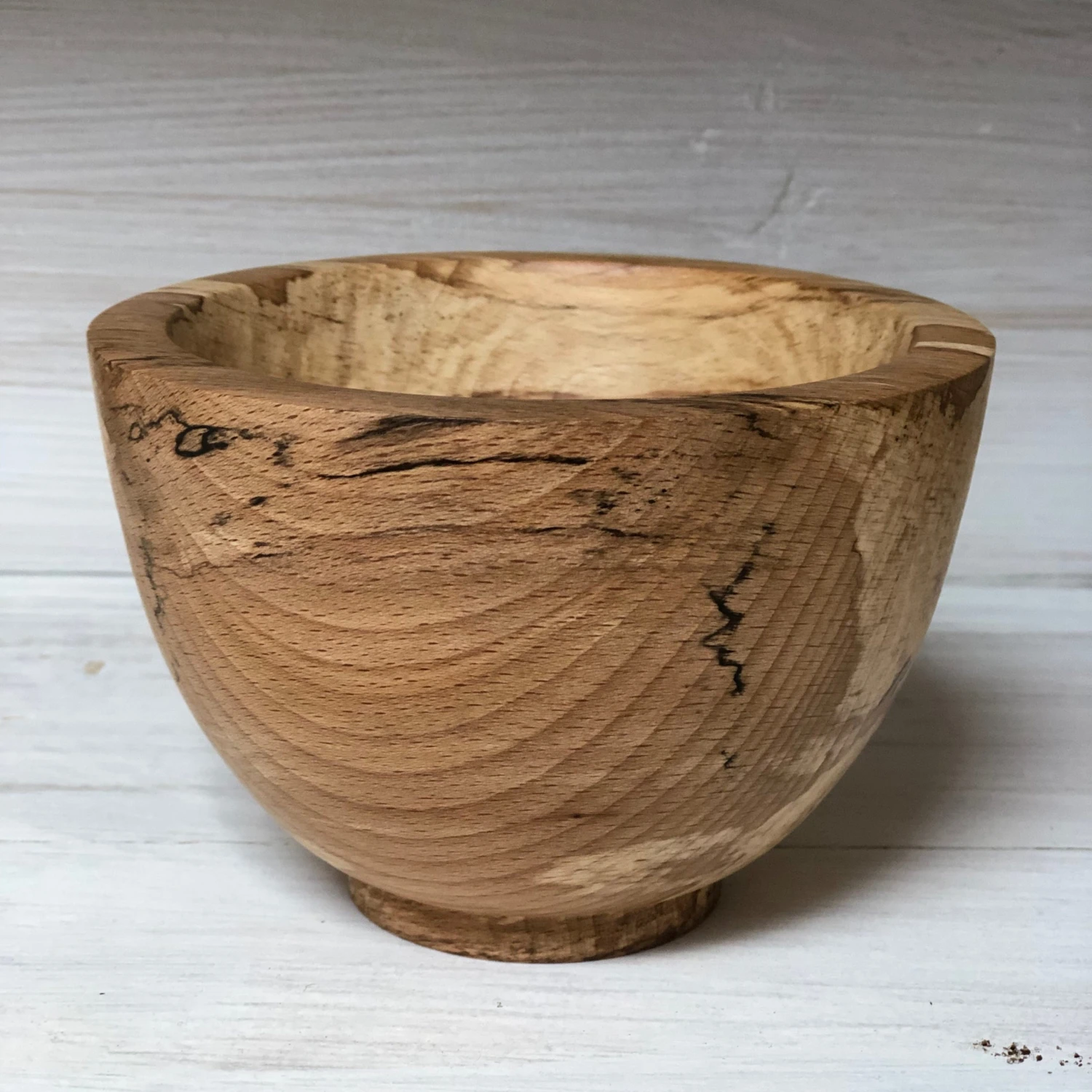 Thyme Hand Turned Wooden Nibble Bowl 5 Thyme Hand Turned Wooden Nibble Bowl