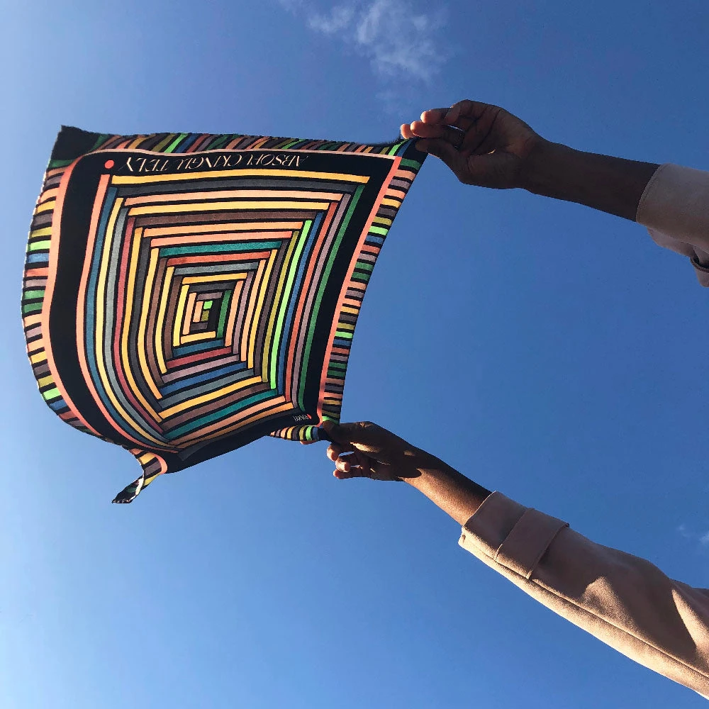 Tidings Silk Scarf/Neckerchief - Absofuckinglutely 4 Tidings Silk Scarf/Neckerchief - Absofuckinglutely