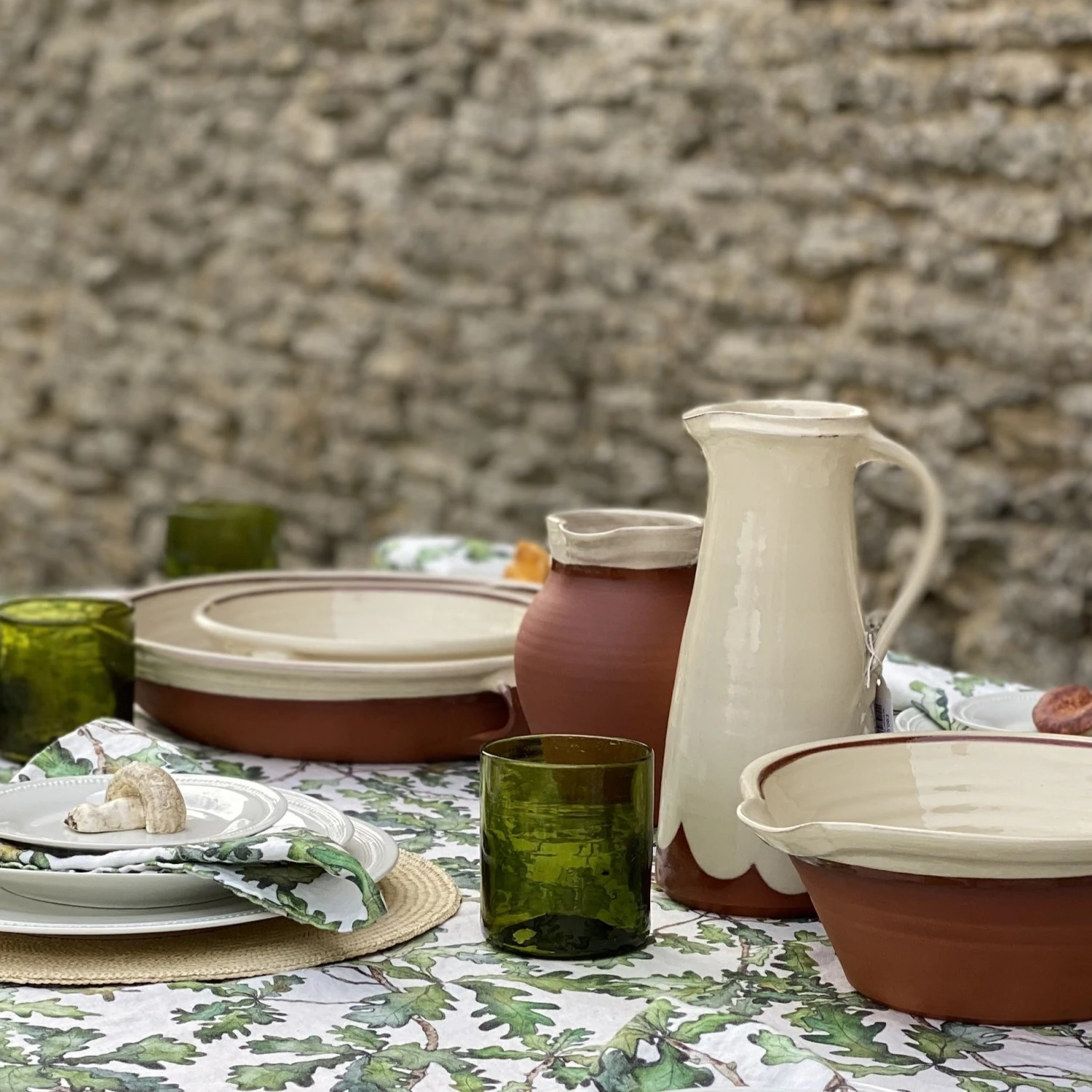 Thyme Ceramics Farmhouse Cassoulet Dish Cream 7 Thyme Ceramics Farmhouse Cassoulet Dish Cream