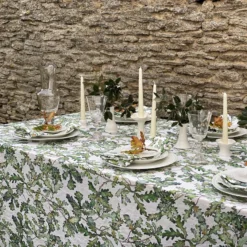 Bertioli By Thyme Oak Leaf Linen Table Cloth Table Linens 10 Bertioli By Thyme Oak Leaf Linen Table Cloth Table Linens