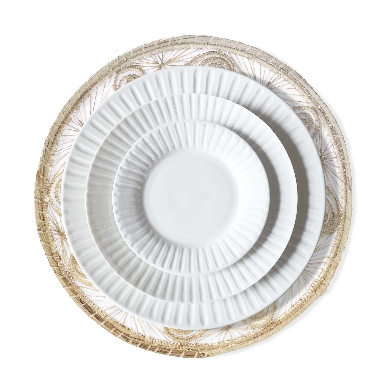 Colombia Collective Sandra Woven Palm Placemat - Natural 4 Colombia Collective Sandra Woven Palm Placemat - Natural