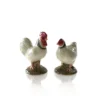 Quail Sussex Hen & Cockerel Salt & Pepper Shakers Ceramics
