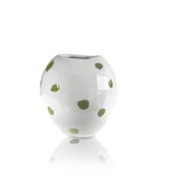 Lomito Vase With Green Dots Vases