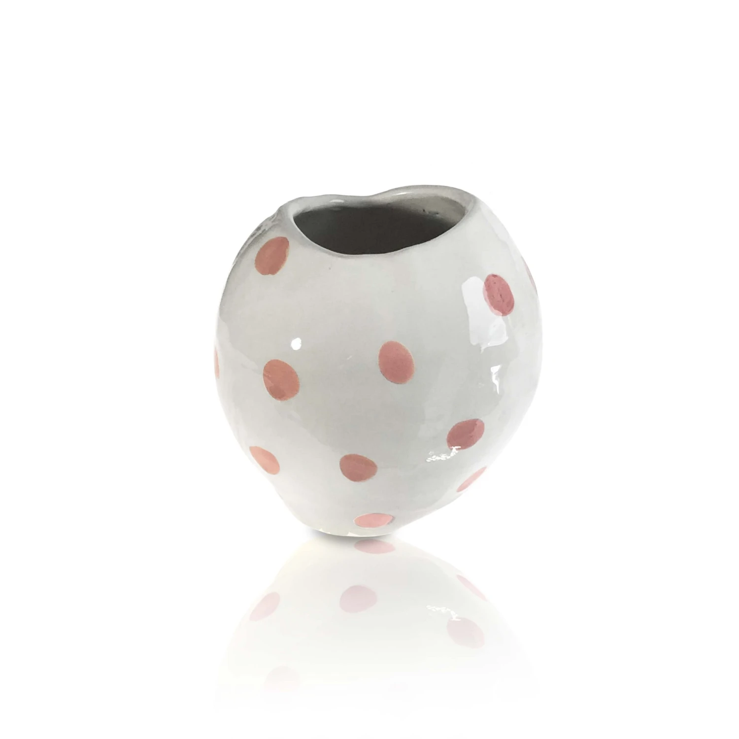 Lomito Vases Vase With Pink Dots 4 Lomito Vases Vase With Pink Dots
