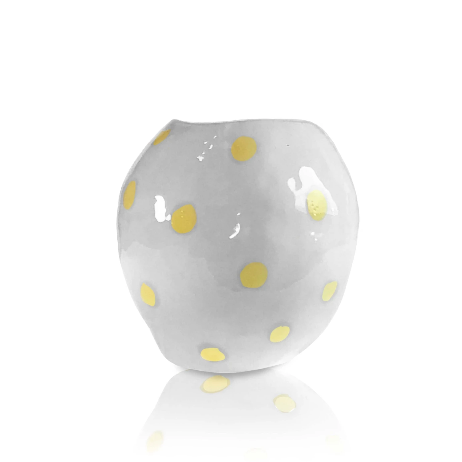 Lomito Vases Vase With Yellow Dots 3 Lomito Vases Vase With Yellow Dots