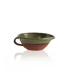 Thyme Small Lipped Farmhouse Bowl With Handle In Green Ceramics