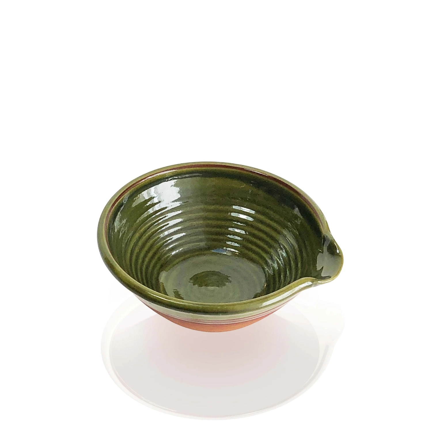 Thyme Small Lipped Farmhouse Bowl In Green Ceramics 4 Thyme Small Lipped Farmhouse Bowl In Green Ceramics