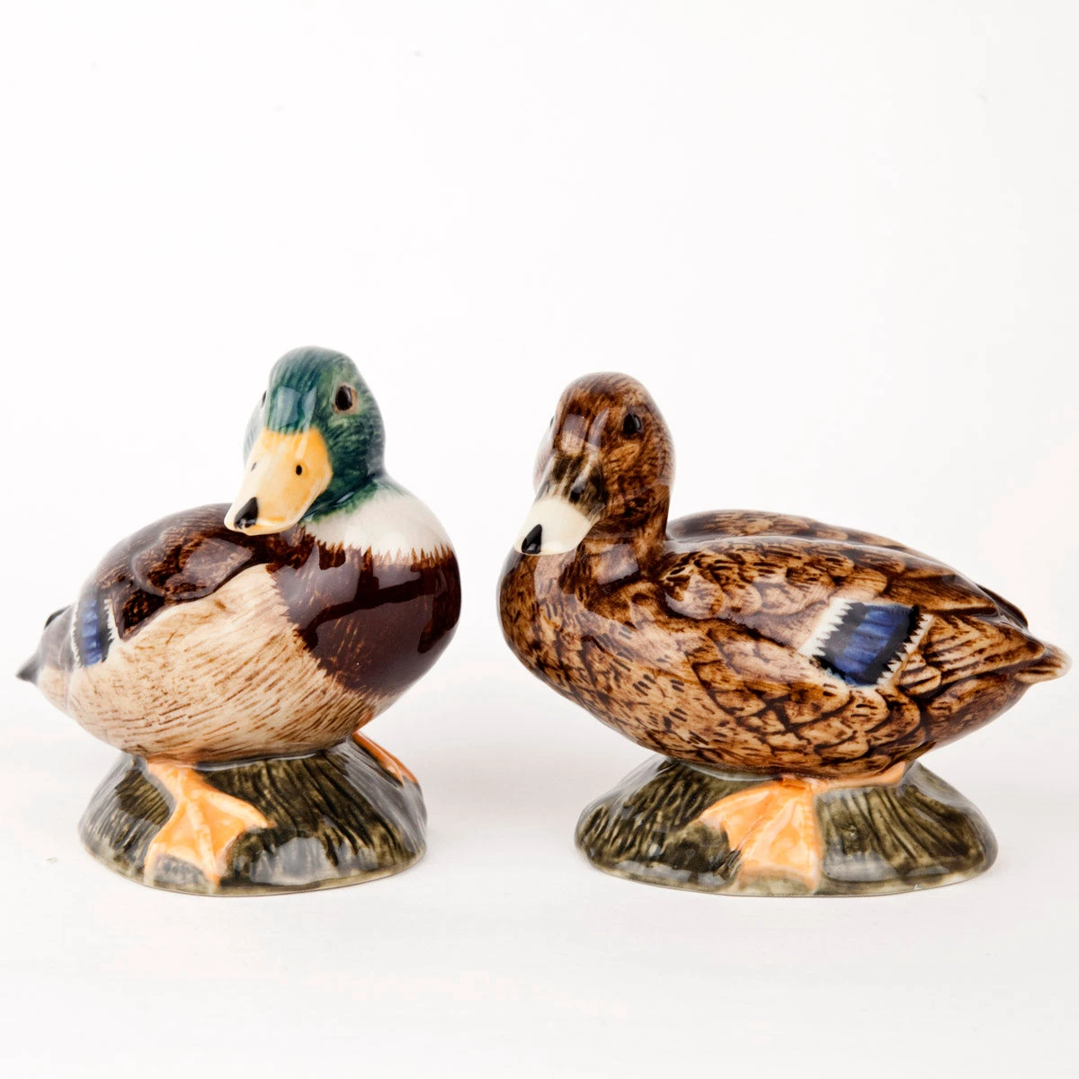 Quail Ceramics Mallard Salt & Pepper Shakers 3 Quail Ceramics Mallard Salt & Pepper Shakers