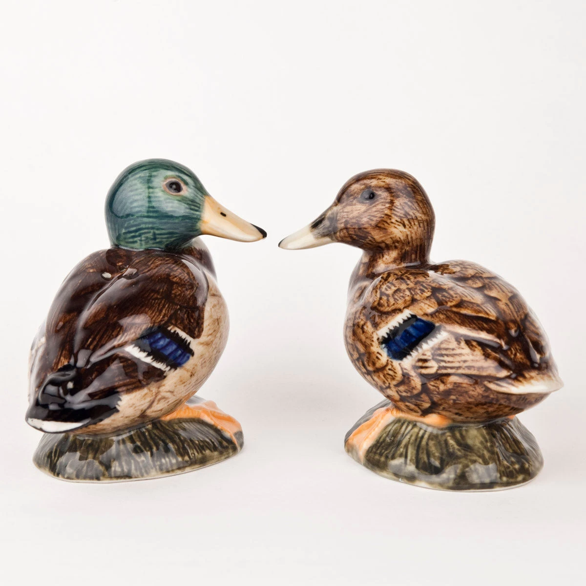 Quail Ceramics Mallard Salt & Pepper Shakers 4 Quail Ceramics Mallard Salt & Pepper Shakers