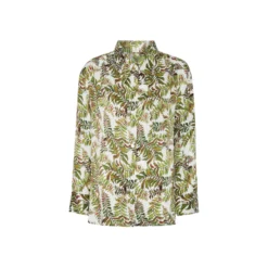 Cheap Take-a-little-thyme Store 9 Bertioli By Thyme Silkwear Silk Shirt In Fern With Stripe