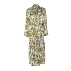 Cheap Take-a-little-thyme Store 5 Bertioli By Thyme Silk Robe In Fern Silkwear