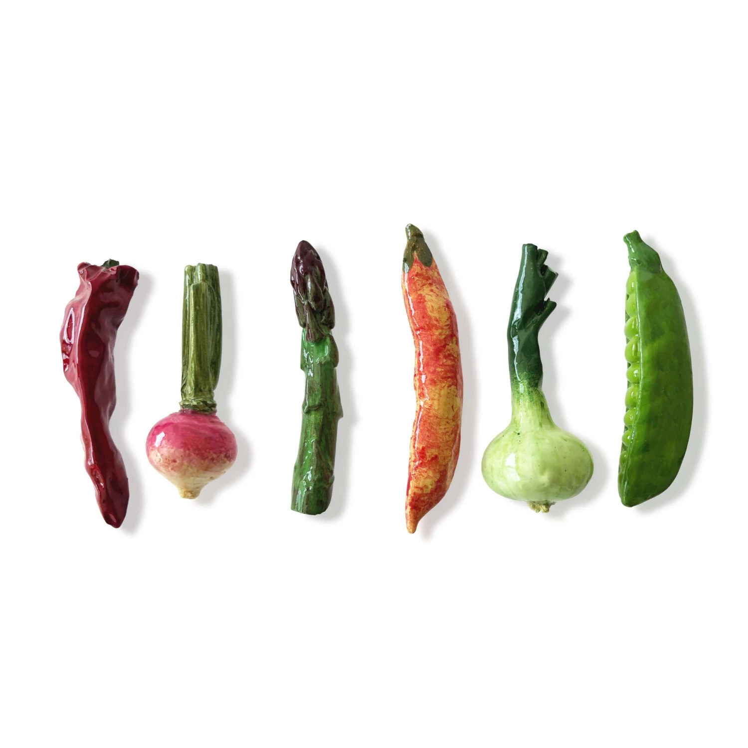 La Galine Set Of 6 Hand Painted Mini Vegetables 3 La Galine Set Of 6 Hand Painted Mini Vegetables