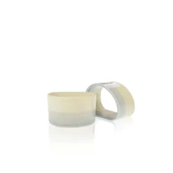 Thyme Ceramics Ceramic Napkin Ring With Light Blue Stripe