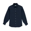 Love Brand Menswear Abaco Linen Shirt - Navy Blue