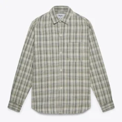 Wax London Menswear Oz Shirt - Khaki