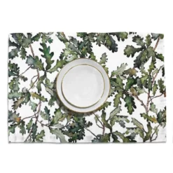 Bertioli By Thyme Table Linens Oak Leaf Linen Placemat