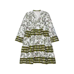 Flora Sardalos Hydra Dress - Olive Womenswear