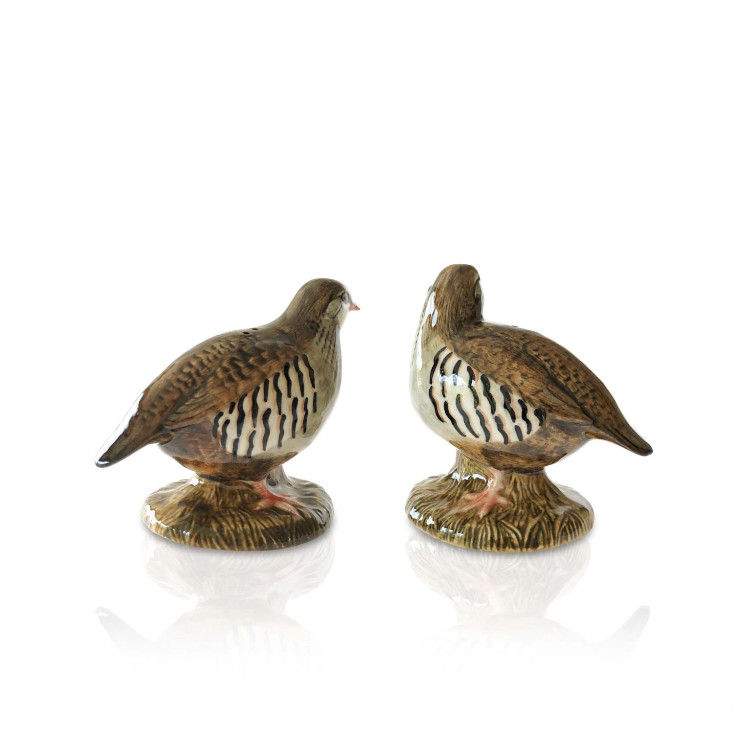 Quail Partridge Salt & Pepper Shakers 4 Quail Partridge Salt & Pepper Shakers