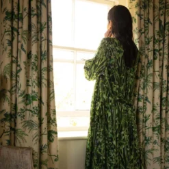 Bertioli By Thyme Silk Robe In Rivermint Silkwear