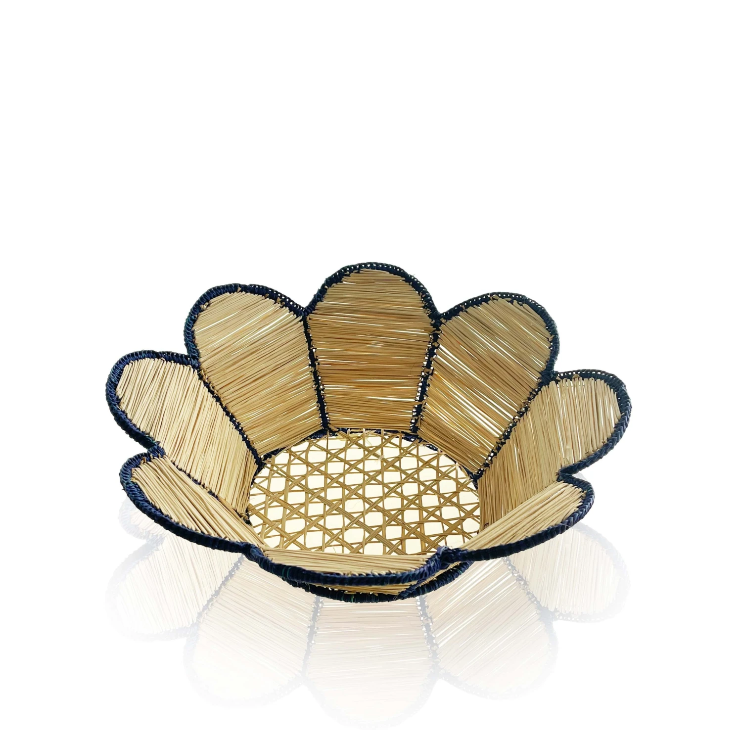 Colombia Collective Woven Tableware Conchita Woven Bowl - Midnight Blue 4 Colombia Collective Woven Tableware Conchita Woven Bowl - Midnight Blue