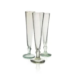 La Maison Dar Dar Recycled Champagne Flute In Clear Drinkware