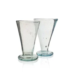 La Maison Dar Dar Drinkware Recycled Soda Glass In Clear