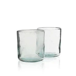 Salaheddin Drinkware Recycled Water Glass- Clear